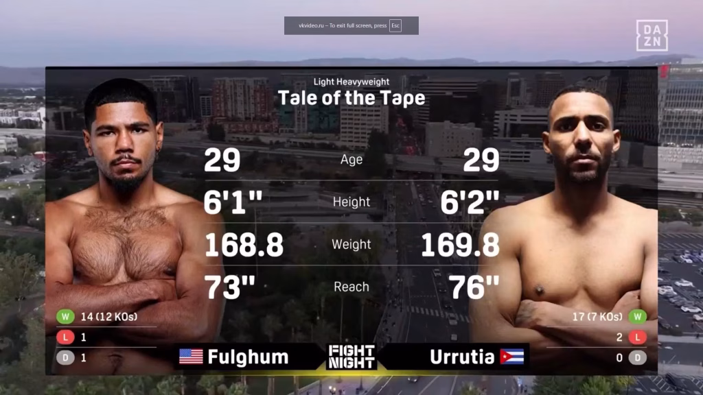 Darius Fulghum vs Yoanki Urrutia – May 22, 2026