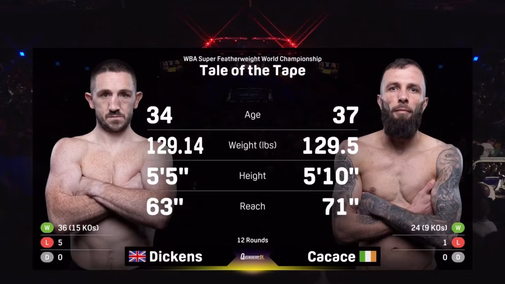 Jazza Dickens vs Anthony Cacace – Mar 14, 2026