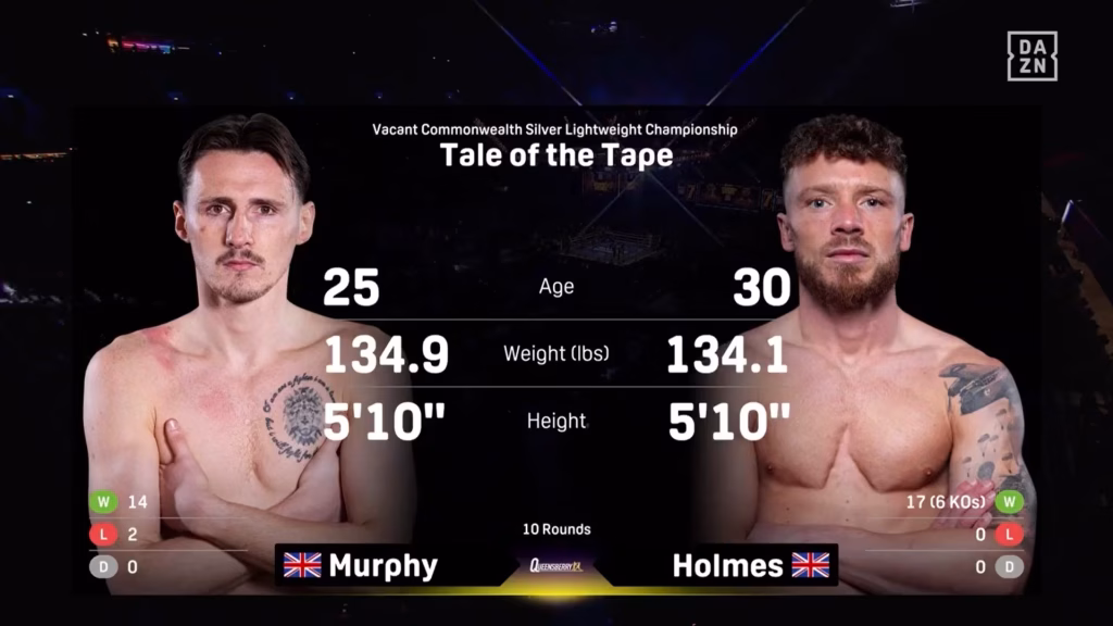 Josh Holmes vs Alex Murphy – Mar 28, 2026