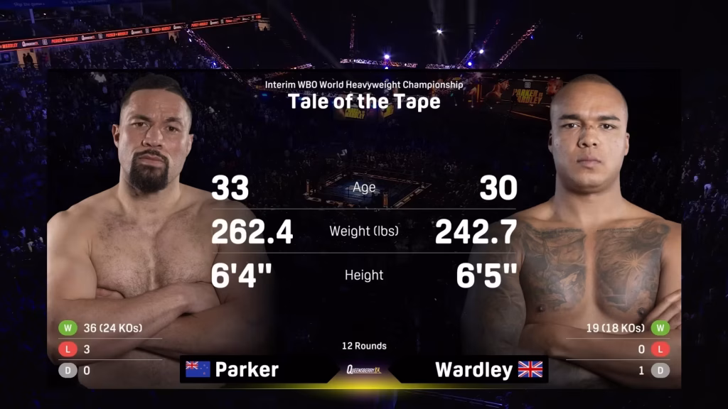 Fabio Wardley vs Joseph Parker – Oct 25, 2025