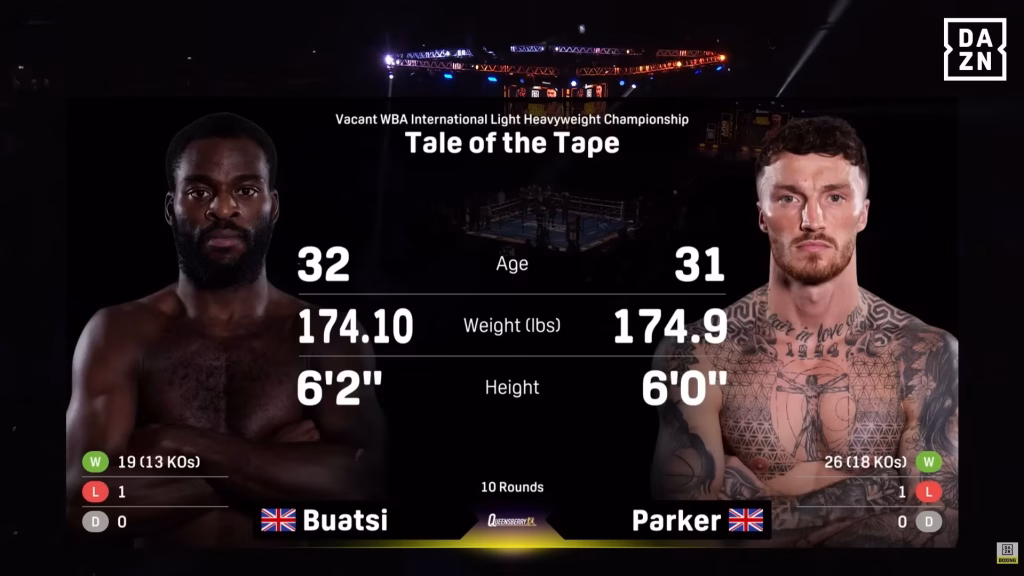 Joshua Buatsi vs Zach Parker – Nov 1, 2025