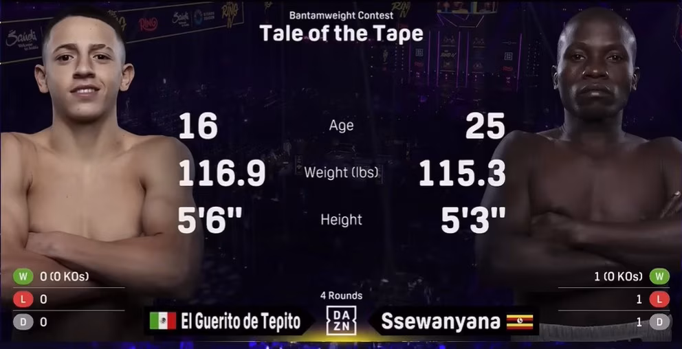 Juan Perez vs Barker Ssewanyana – Nov 22, 2025