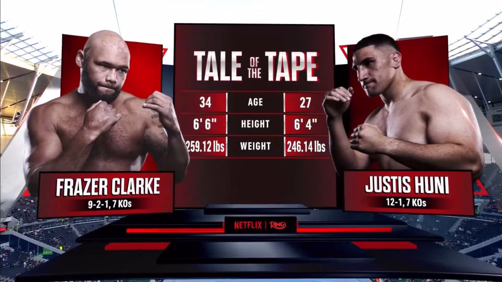 Justis Huni vs Frazer Clarke – Apr 11, 2026