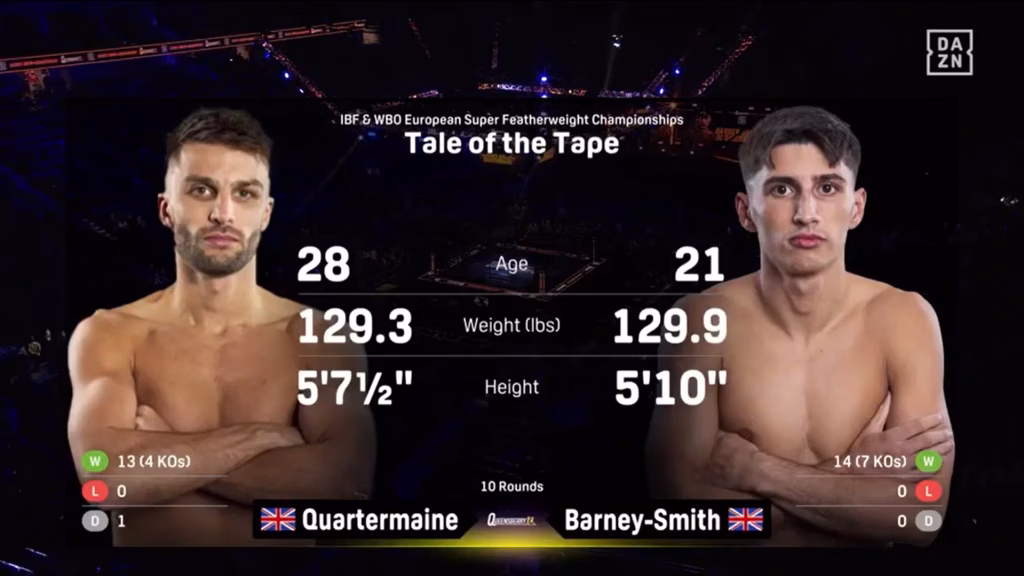 Royston Barney-Smith vs Danny Quartermaine – Oct 25, 2025