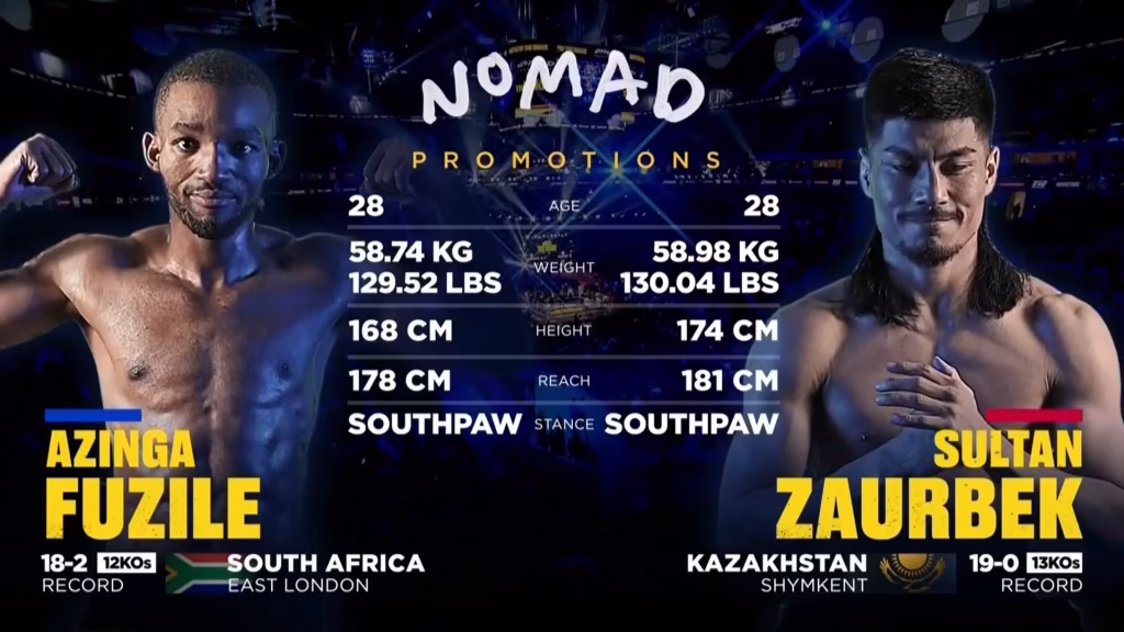Sultan Zaurbek vs Azinga Fuzile – Apr 5, 2025